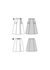 5766 Burda Naaipatroon | Rok in variatie