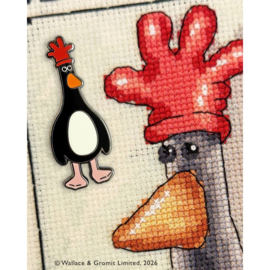 Feathers - Wallace & Gromit needle minder - Bothy Threads