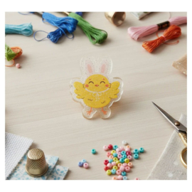 Dancing Chick needle minder - Leti Stitch