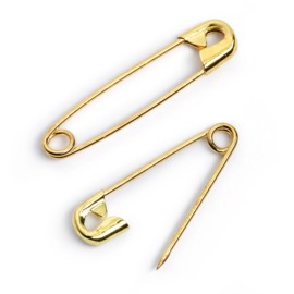 Brass Safety Pins 19,23,27mm/0.7",0.9",1" Prym