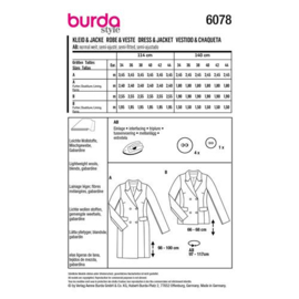 6078 Burda Naaipatroon | Jurk en colbert