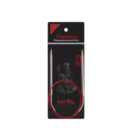 5.0 mm Knit RED rondbreinaald 80cm | ChiaoGoo