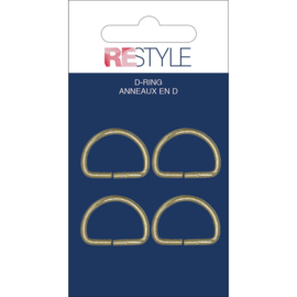 16mm 040 gouden d-ringen - ReStyle
