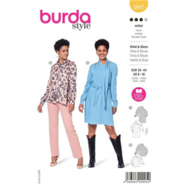 5947 Burda Naaipatroon | Blouse en jurk