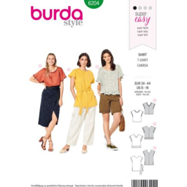 6204 Burda Naaipatroon | T-shirt in variatie