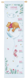 Winnie op de luchtballon aida Disney meetlat telpakket - Vervaco