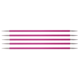 5mm/US 8, 20cm/7.9" Zing Double Pointed Needles