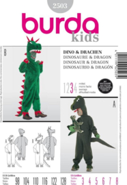 2503 Burda Naaipatroon  | Draak en dinosaurus