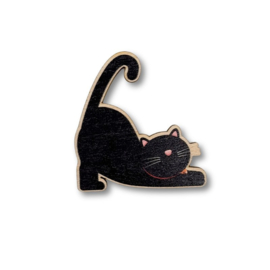 Midnight kat - houten needle minder - the Crafty kit Company