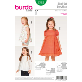 9362 Burda Naaipatroon | Blouse & jurk