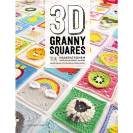 3D Granny Squares | 100 Haakpatronen |  Celine Semaan