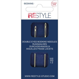 Double eyed bodkins needles 2/0, 2 pieces ReStyle 