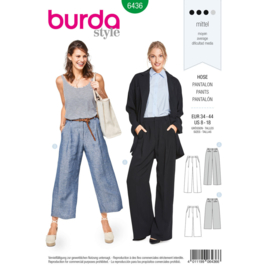 6436 Burda Naaipatroon | Broek in variaties