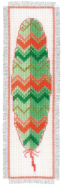 Feathers Aida Bookmarks Cross Stitch Kit Vervaco