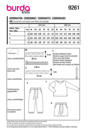 9261 Burda Patroon | Combinatie: shirt en broek