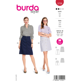 5739 Burda Patroon - Rok in variatie