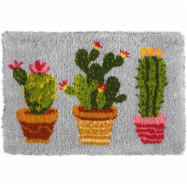 Cactus Latch-Hook Rug Kit Orchidea