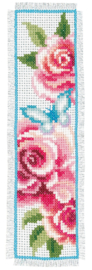 Flowers and Butterflies Aida Bookmarks Cross Stitch Kit Vervaco