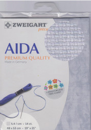 Grijze Marmer Vintage Aida 14ct - 5,4 kr/cm Zweigart 48x53cm
