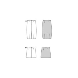 5598 Burda naaipatroon - Rok in variatie