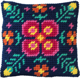 Fern Mandala mini kussen halve kruissteek - Lady Bird