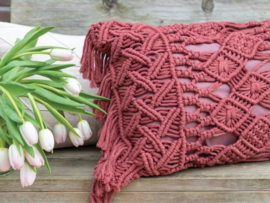 Daring Diamonds Cushion Macrame Durable Rope