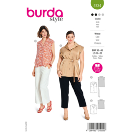 5734 Burda Patroon - Vest in variatie