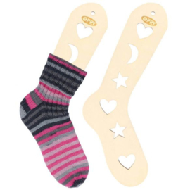 S (21cm) Houten Naturel Sockblocker Opry