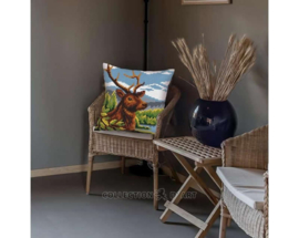 By the Mountain River | Voorbedrukt Kruissteekkussen | Collection D'Art