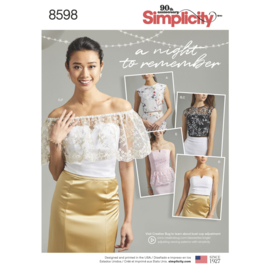 8598 BB Simplicity Naaipatroon | Tops met variatie 44-52