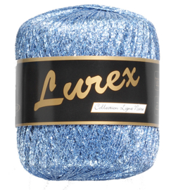 4 Lammy Lurex  Licht Blauw