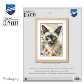 Siamese cat - aida - Vervaco telpakket