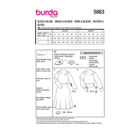 5863 Burda Naaipatroon | Blouse en jurk