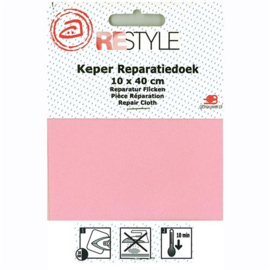 749 Roze keper reparatiedoek | 10 cm x 40 cm opstrijkbaar | Restyle