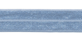 Licht Blauw 20mm - Elastisch Biaisband