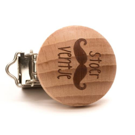Stoer ventje houten speenclips Durable