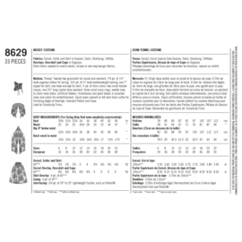 8629 H5 Simplicity Naaipatroon | Misses' Kostuum by Firefly Path maat 32-40