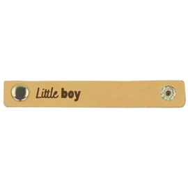 Little boy leather label - Durable