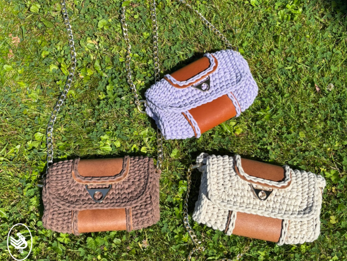 Clutch met tasbodem - gehaakt - Durable Braided fine