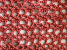 Market Bag Crochet Durable Coral