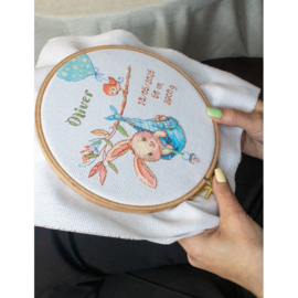 Boy birth sampler aida telpakket - Aine