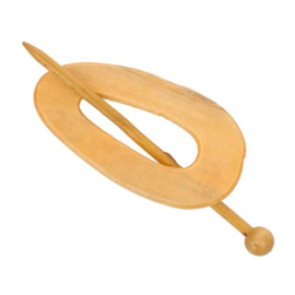 Peer Wooden Shawl Pin