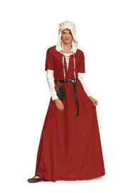7468 Dress & Bonnet Middle Ages Burda Maat 36 - 54