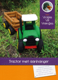 Tractor met aanhanger - Vrolijke Vilt Vriendjes