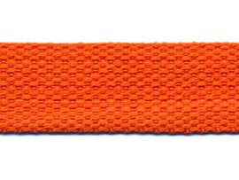 Oranje 25mm Cotton Look Tassenband