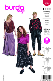 5771 Burda Naaipatroon | Blouse in variatie