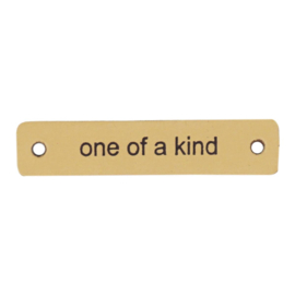 One of a kind - 5x1cm leren labels Durable