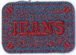 76v9 Red Jeans ReStyle Applique Patch 