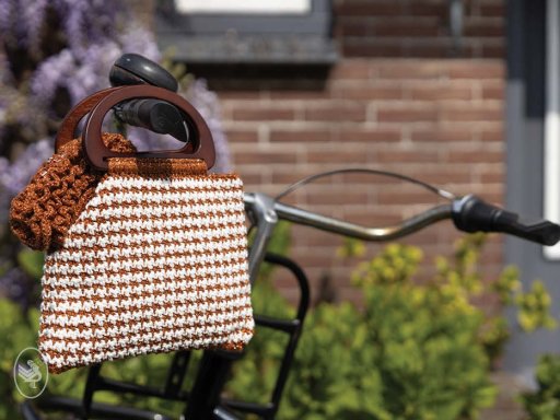 Pied de Poule tas en portemonnee - gehaakt - Durable Glam