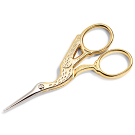 Embroidery Scissors "Stork" Gold-Plated